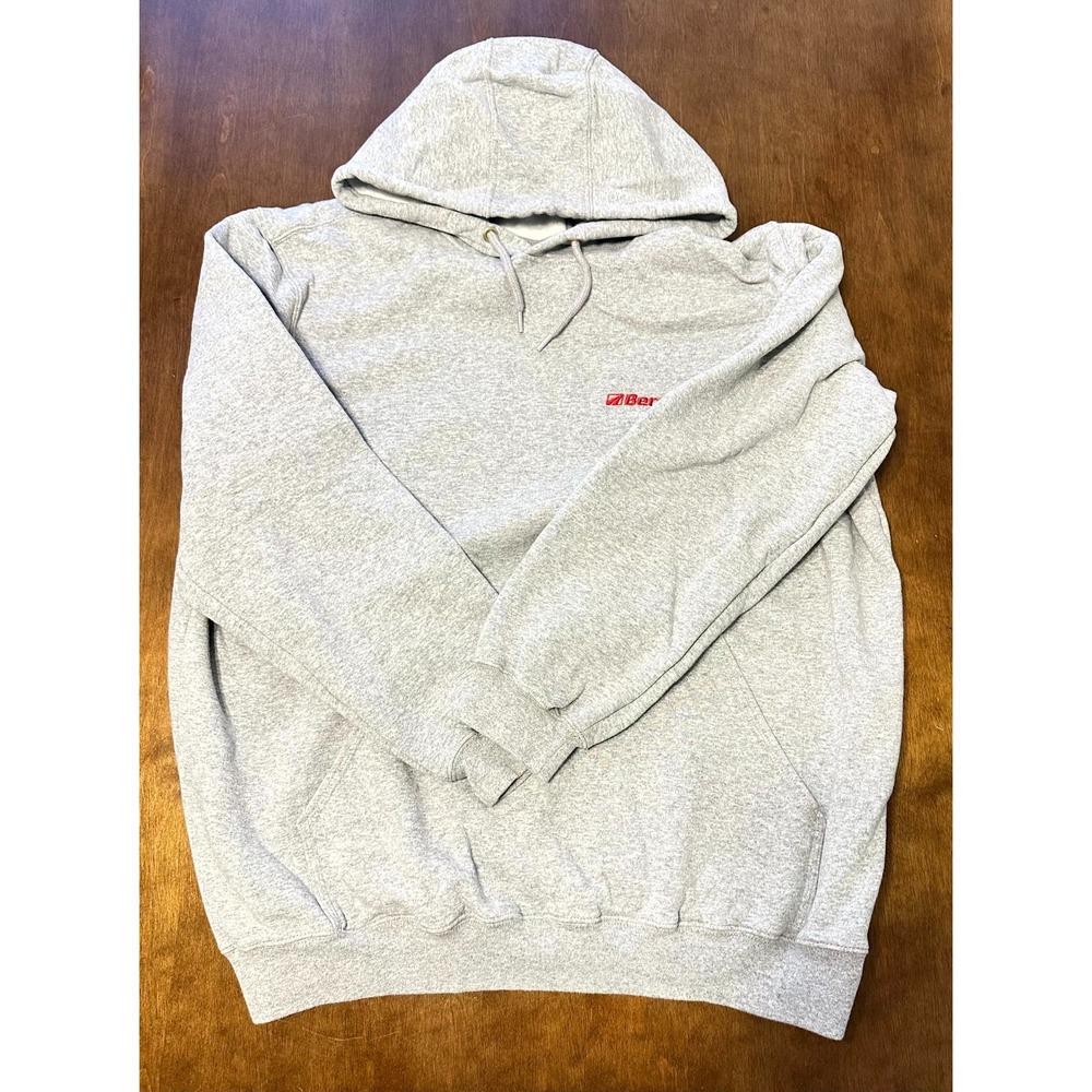Carhartt Hoodie Mens XL Heather Gray Bergey's Embroidered K121 HGY Original Fit